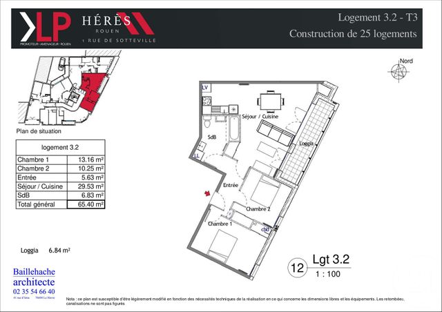 Appartement F3 à vendre - 3 pièces - 65,40 m2 - ROUEN - 76 - HAUTE-NORMANDIE Appartement F3 à vendre - 3 pièces - 65,40 m2 - ROUEN - 76 - HAUTE-NORMANDIE